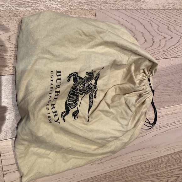 Burberry Light Grey Leather Bartow Hobo Shoulder Bag - Picture 6 of 7